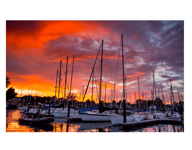 Liquid Imagery "Harbor Lights" 20 x 14 Land & Sea Golf